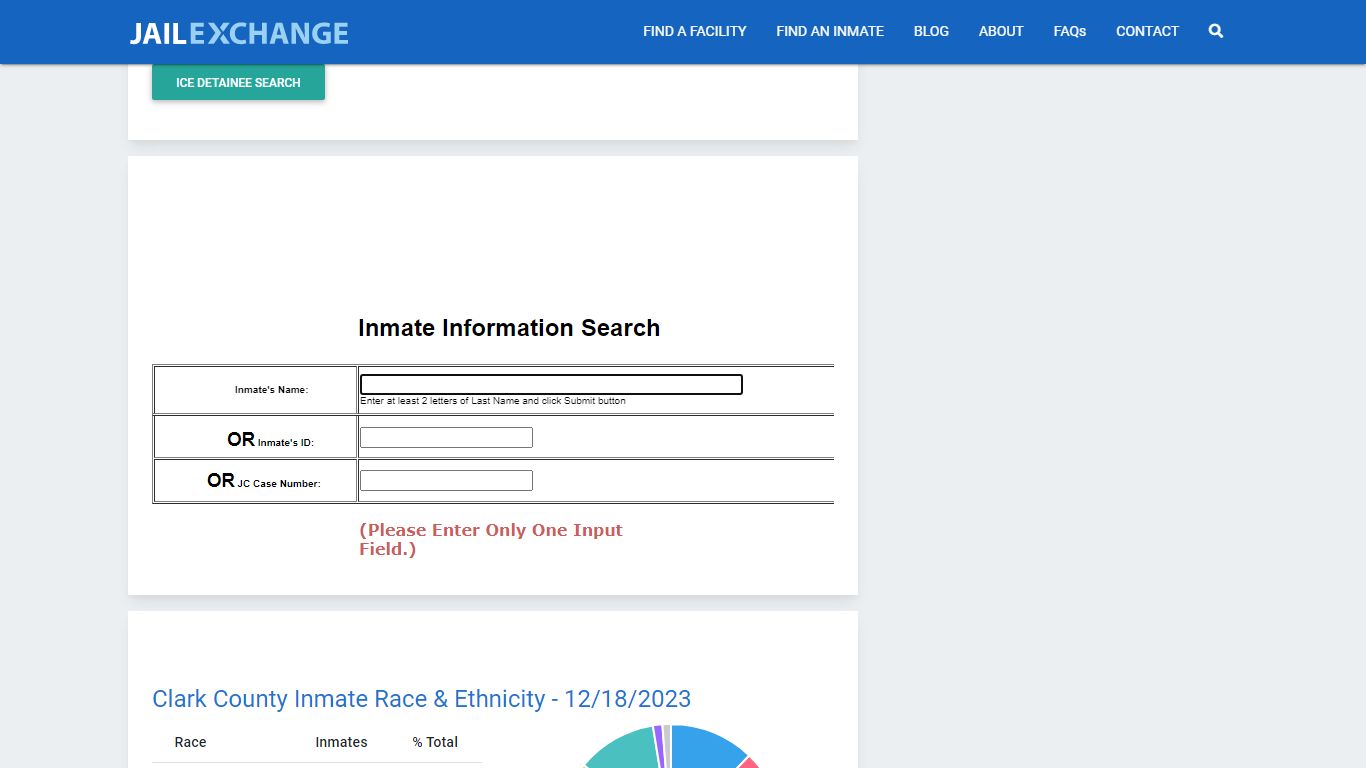 Clark County Detention Center Inmate Search - Jail Exchange